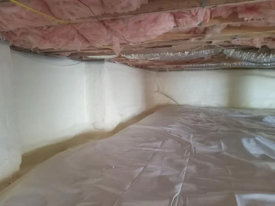 Crawl space encapsulation with closed-cell spray foam for Attic Insulation in Coral Terrace